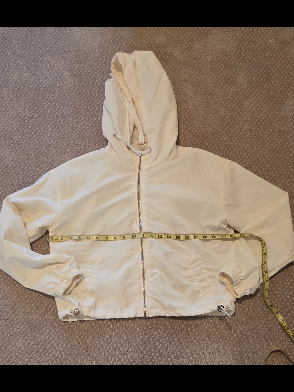 Ashley By 26 International Kids Hooded Zip Jacket - Cream